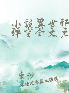 小说异世邪君无弹窗全文免费阅读