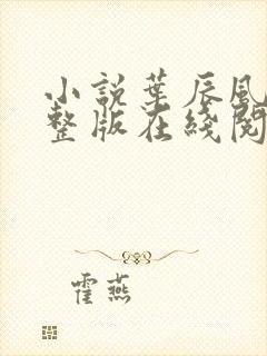 小说叶辰风流完整版在线阅读无弹窗