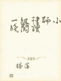 一级律师小说在线阅读