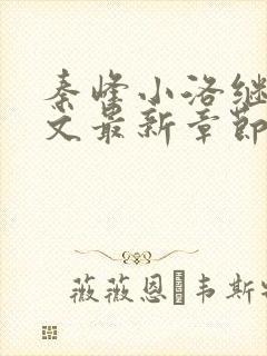 秦峰小洛继兄全文最新章节更新