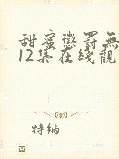 甜蜜惩罚无删减12集在线观看