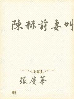 陈赫前妻叫什么