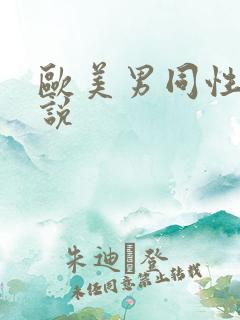 欧美男同性恋小说