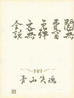 全文免费阅读小说无弹窗无删减