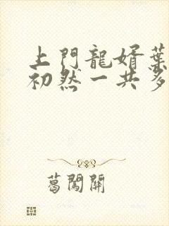 上门龙婿叶辰萧初然一共多少集