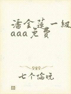 潘金莲一级淫片aaa免费