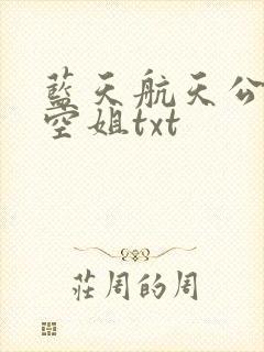 蓝天航天公司的空姐txt