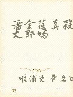 潘金莲真杀了武大郎吗