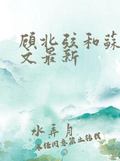 顾北弦和苏o全文最新