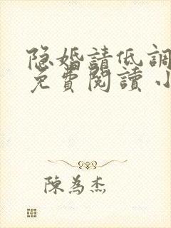 隐婚请低调全文免费阅读 小说