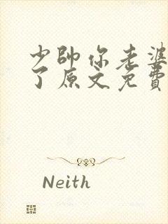 少帅你老婆又跑了原文免费阅读