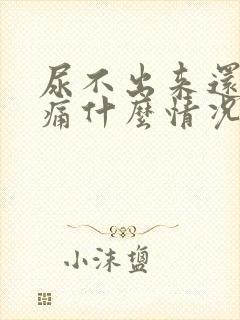 尿不出来还有点痛什么情况女性