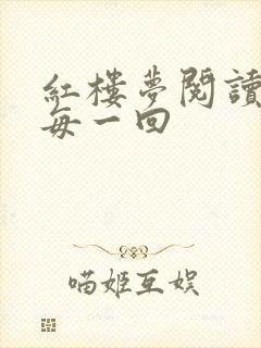 红楼梦阅读感悟每一回