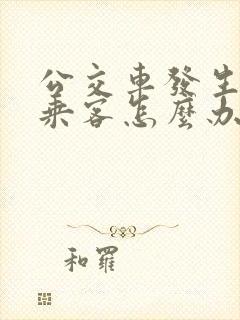 公交车发生事故乘客怎么办