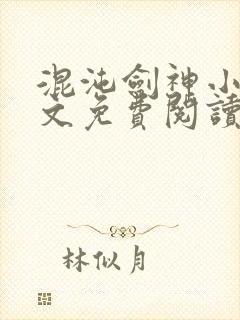 混沌剑神小说全文免费阅读无弹窗