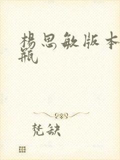 杨思敏版本金梅瓶