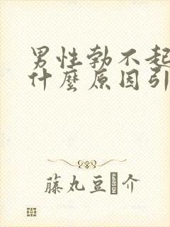 男性勃不起来是什么原因引起的
