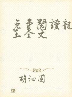 免费阅读龙刺兵王全文