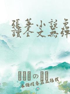 张华小说免费阅读全文无弹窗