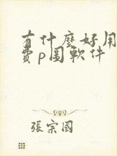 有什么好用的免费p图软件