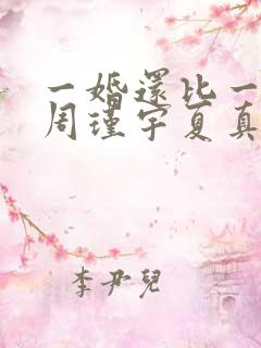 一婚还比一婚高周瑾宇夏真钰