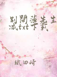 别闹薄先生未删减txt下载