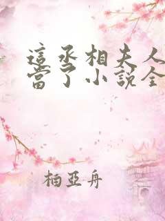 这丞相夫人我不当了小说全文免费阅读