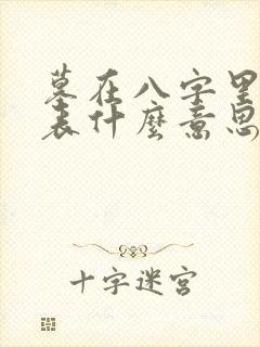 墓在八字里面代表什么意思