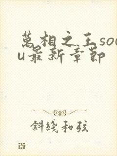 万相之王sodu最新章节