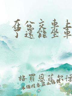 在公交车上高潮了还能坐车吗