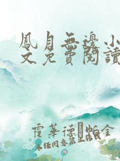 凤月无边小说全文免费阅读