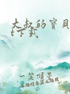 大叔的宝贝txt下载