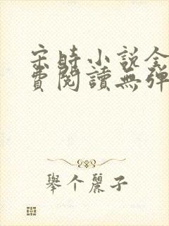 宋时小说全文免费阅读无弹窗