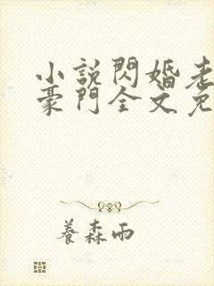 小说闪婚老公是豪门全文免费阅读