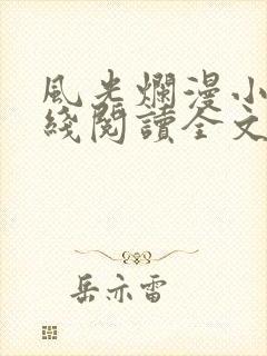 风光烂漫小说在线阅读全文无弹窗