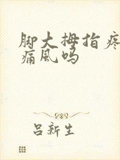 脚大拇指疼痛是痛风吗