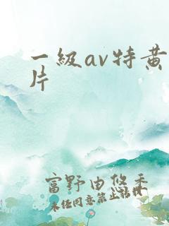一级av特黄大片
