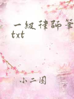 一级律师笔趣阁txt