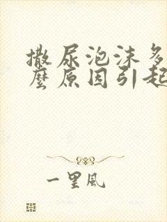 撒尿泡沫多是什么原因引起的