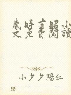 岁时有昭小说全文免费阅读