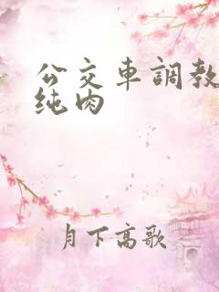公交车调教小说纯肉