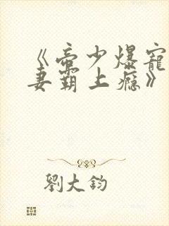 《帝少爆宠:娇妻霸上瘾》