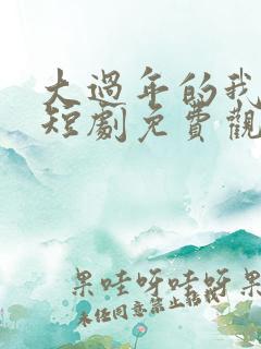 大过年的我爱你短剧免费观看
