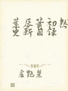 叶辰萧初然最快更新目录