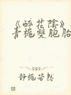 《醉花阴》 酌青栀双胞胎