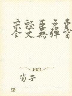 宋轻臣免费阅读全文无弹窗