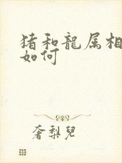 猪和龙属相婚配如何