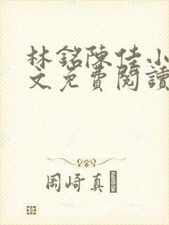 林铭陈佳小说全文免费阅读
