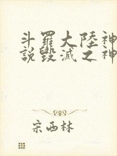 斗罗大陆神界传说毁灭之神