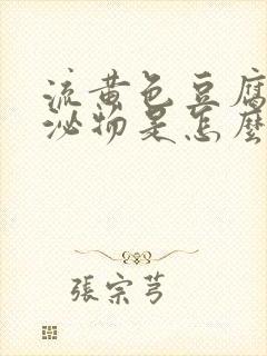 流黄色豆腐渣分泌物是怎么回事呀